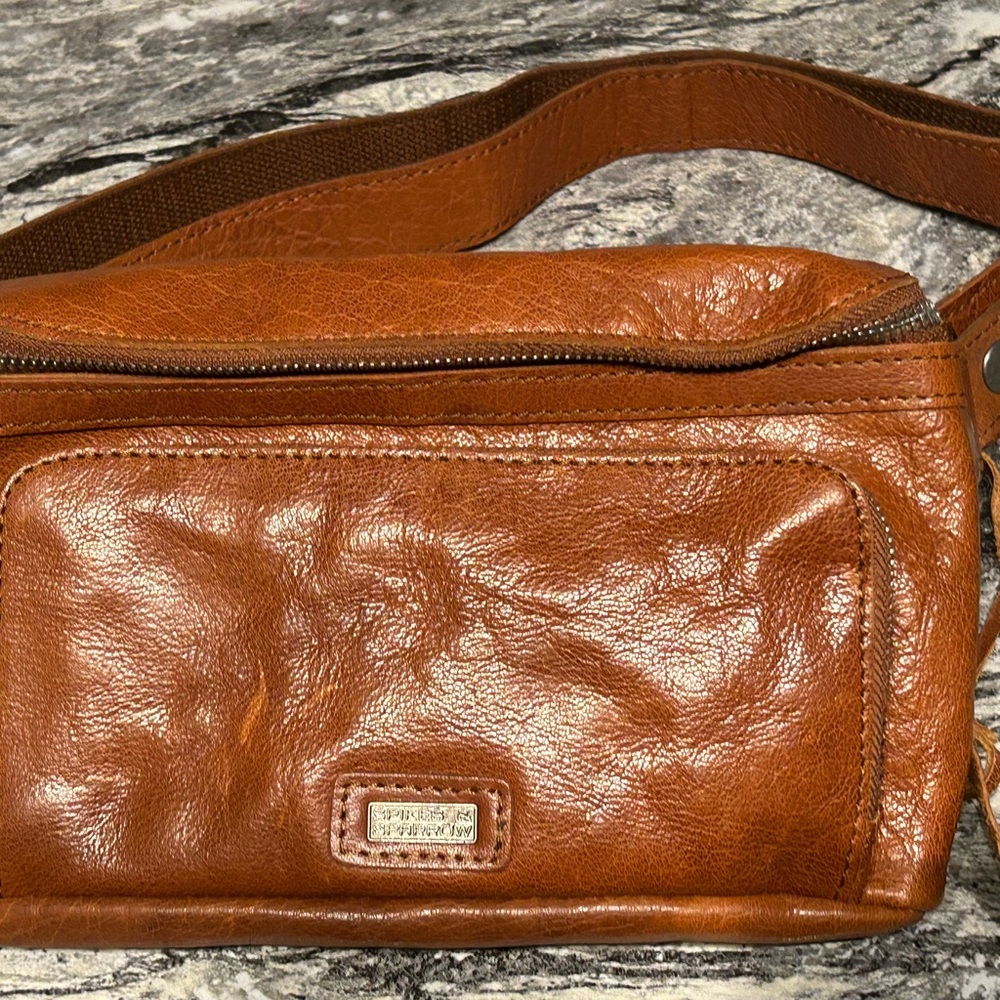 Spikes & Sparrow Brown Leather Bag